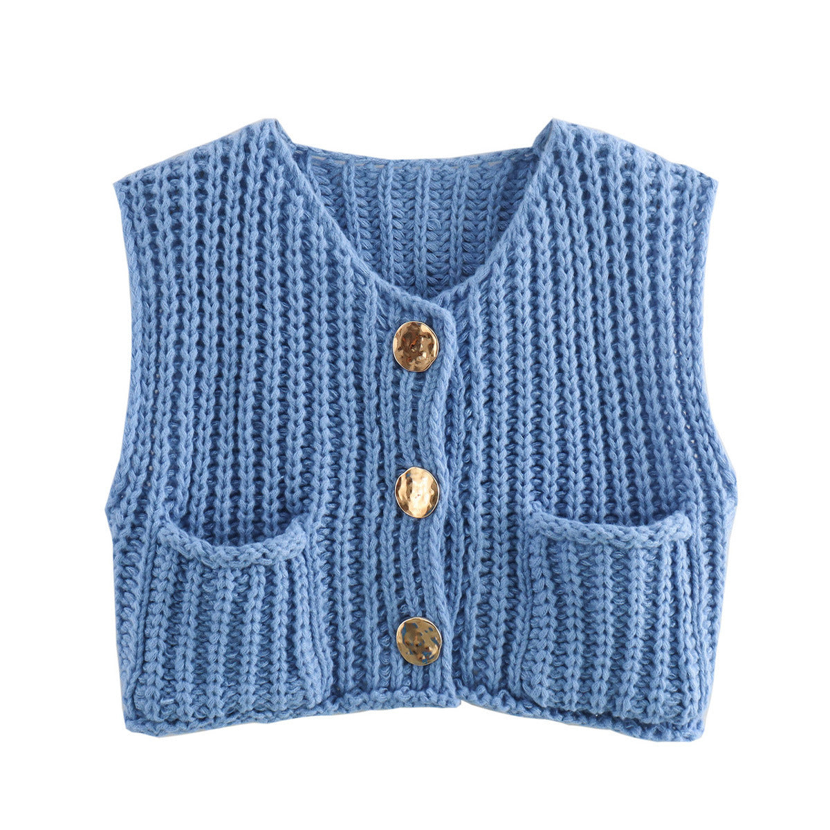 Cardigan Epais en Maille Décontractée