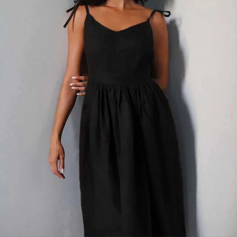 Robe Longue D'été Elégante Décolleté en V