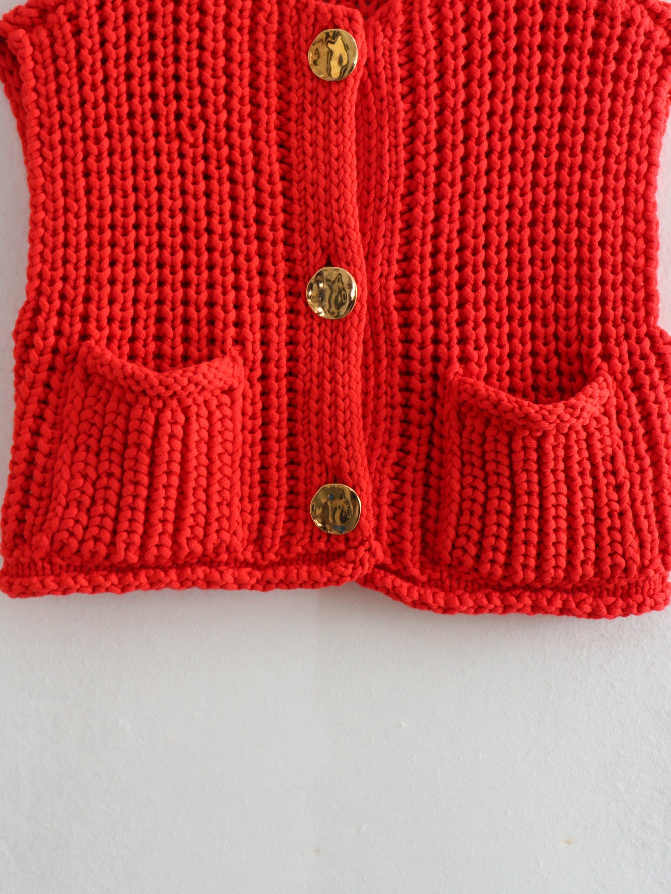 Cardigan Epais en Maille Décontractée