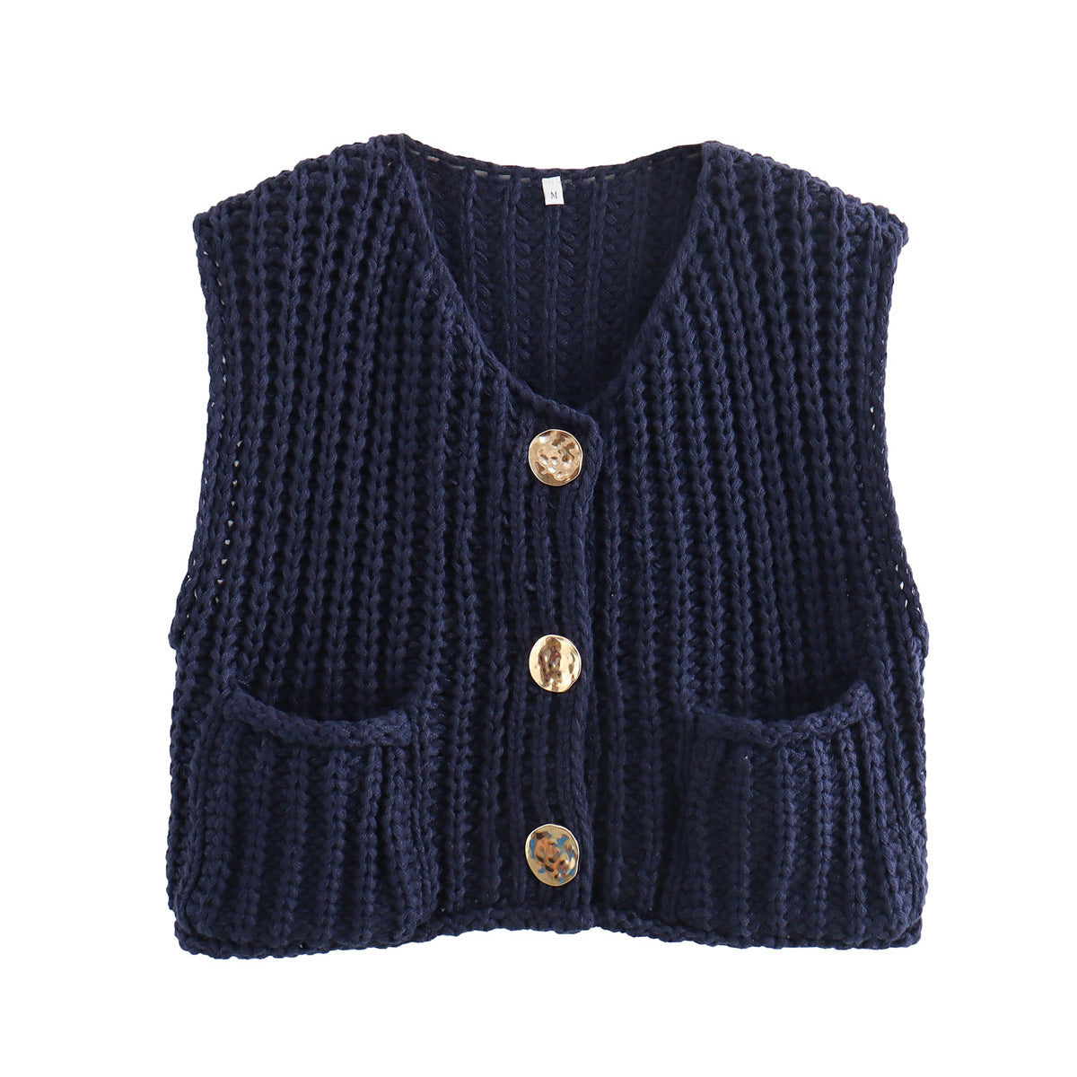Cardigan Epais en Maille Décontractée